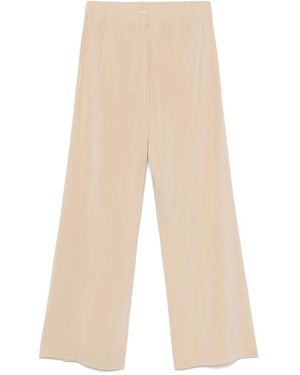 Le Tricot Perugia Wide Trousers - Natural
