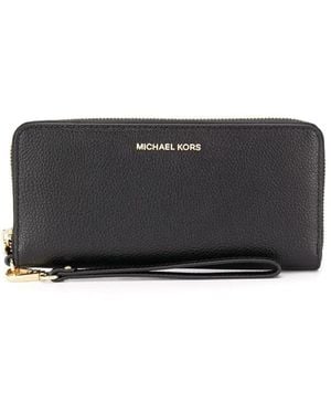 Michael Kors Jet set travel große logo continental wristlet - Schwarz