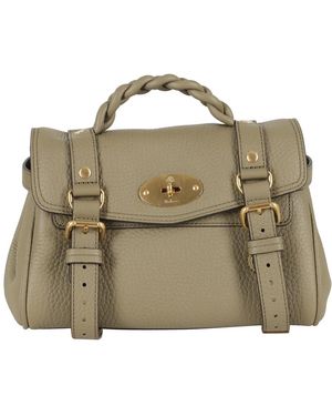 Mulberry Mini Alexa Heavy Grain Tasche - Natur