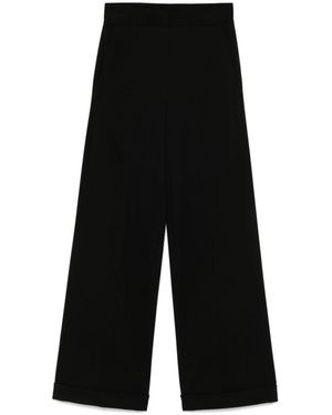 Semicouture Wide Trousers - Black
