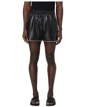 Nanushka Short Shorts - Black