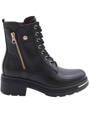 Nero Giardini Lace-Up Boots - Black