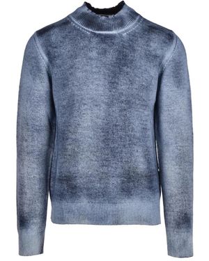 Grifoni Wollpullover Pullover - Blau