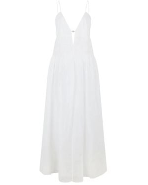 Tory Burch Kleedjes ,Wit ,Linnen Maxi Jurk