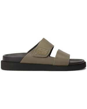Kazar Khaki Flip-Flops Mit Zwei Riemen - Braun