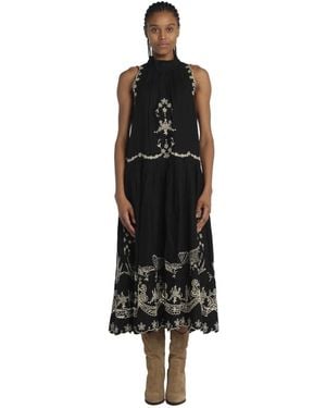 Sea Midi Dresses - Black