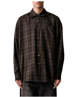 Our Legacy Overhemden ,Bruin ,Katoen Borrowed Shirt - Zwart