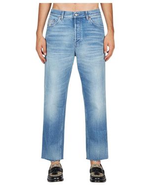 Gucci Koala Patch Wortel Jeans - Blauw
