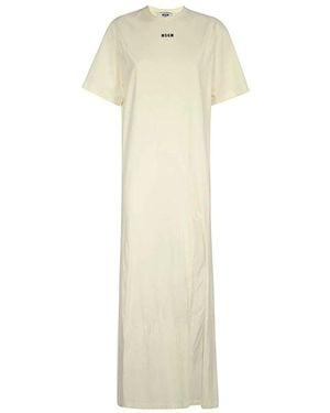 MSGM Maxi Dresses - Natural