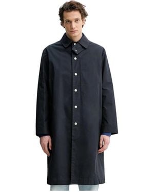 A.P.C. Single-Breasted Coats - Blu