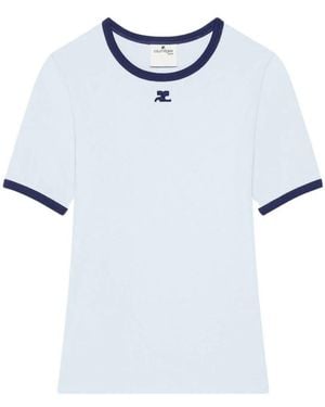 Courreges Tops ,Blauw ,T-Shirts