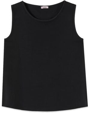 Oltre Sleeveless Tops - Negro