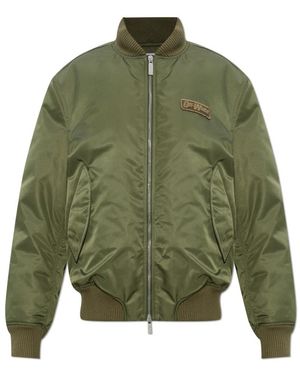 Off-White c/o Virgil Abloh Insulated Bomber Jacket - Groen