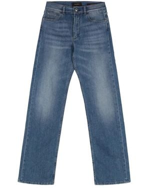 Moorer Straight Fit Jeans - Blue