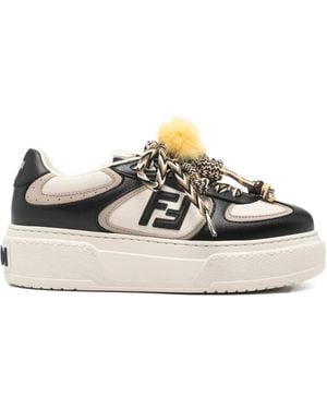 Fendi Schoenen ,Veelkleurig ,Leer Match Sneakers - Meerkleurig
