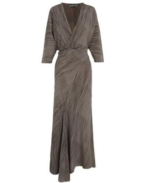 Cortana Wrap Dresses - Brown