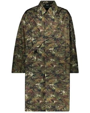 Random Identities Nylon Trenchcoat Mit Pattentaschen - Grün