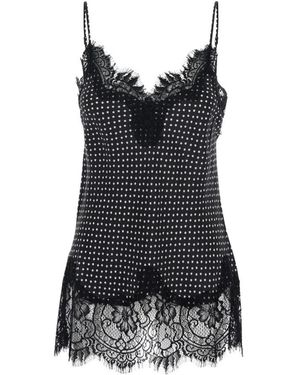Gold Hawk Sleeveless Tops - Negro