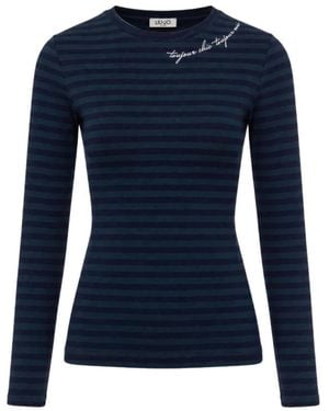 Liu Jo Long Sleeve Tops - Azul