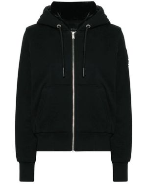 Moose Knuckles Hoodies & Sweatvesten ,Zwart ,Katoen Classic Bunny Hoodie