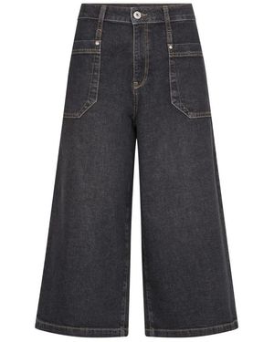 Mos Mosh Jeans ,Zwart ,Wide Jeans - Grijs