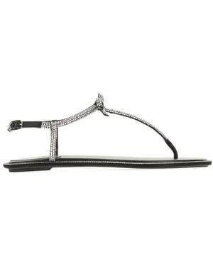 Rene Caovilla Flat Sandals - Brown