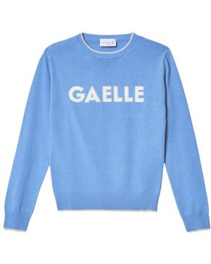 Gaelle Paris Logo Lurex Pullover Für Damen - Blau