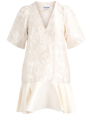 Ganni Short Dresses - Natural