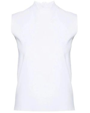 Plan C Sleeveless Tops - White