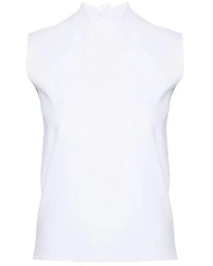 Plan C Sleeveless Tops - White
