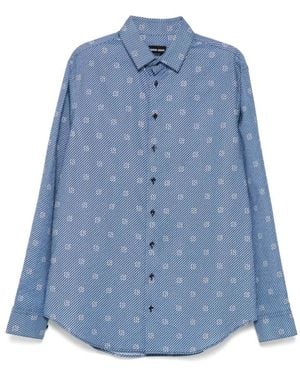 Giorgio Armani Casual Shirts - Blue