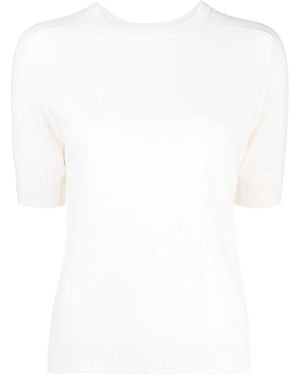 Lisa Yang Weißer Sweatshirt Aw25 Stylischer Komfort