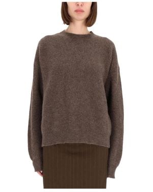 Uma Wang Rundhals-Strickware - Braun