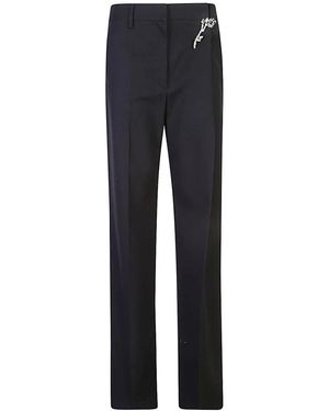 Prada Wide Trousers - Azul