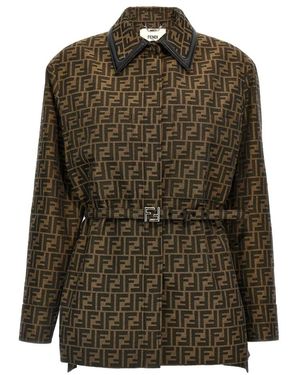 Fendi Belted Coats - Verde