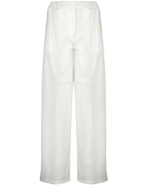 Patou Rechte Broek Met Elastische Taille - Wit