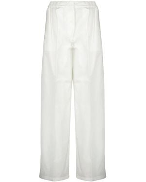 Patou Gerade Hose Mit Elastischem Bund - Weiß