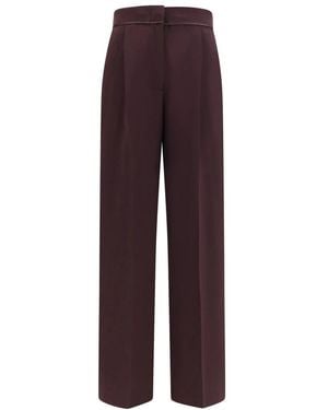 forte_forte Wide Trousers - Morado