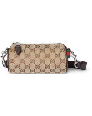 Gucci Gg Canvas Mini Tas - Naturel