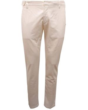 Entre Amis Slim-Fit Trousers - Natural