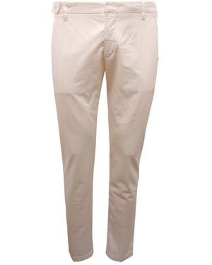 Entre Amis Slim-Fit Trousers - Natural