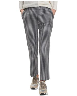 Via Masini 80 Cropped Trousers - Grey