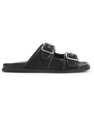 Gucci Slip On Sandals - Black
