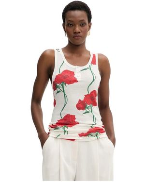 KENZO Sleeveless Tops - Rosso