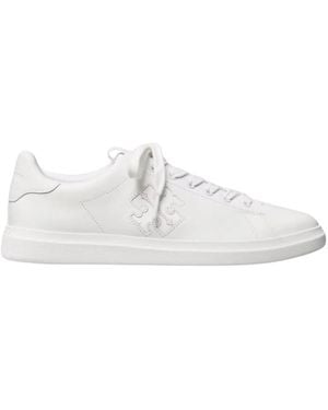 Tory Burch 'howell Court' Trainers With Double T - White