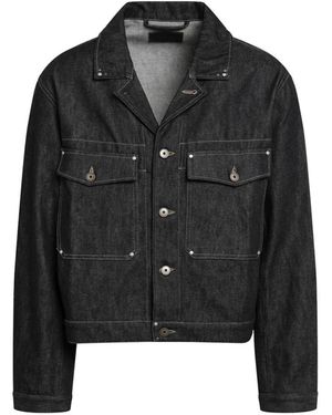 Lemaire Trucker Jacket Met Studs - Zwart