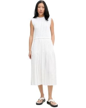 Iceberg Flared Midi Dress - Wit