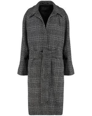 Balenciaga Belted Coats - Black