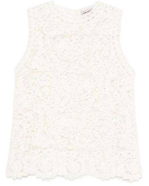 Semicouture Truien & Vesten ,Wit ,Round-Neck Truien