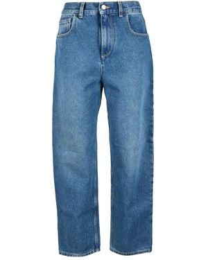 Moncler Jeans in cotone per look elegante - Blu